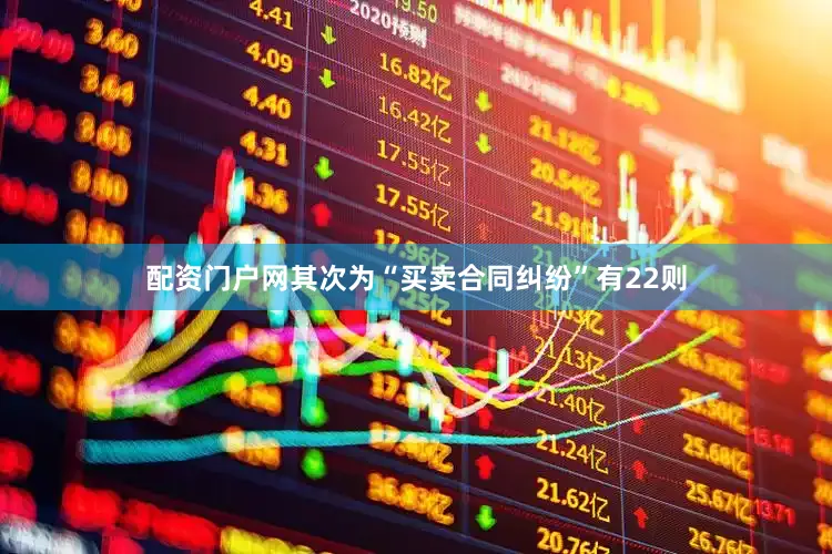 配资门户网其次为“买卖合同纠纷”有22则