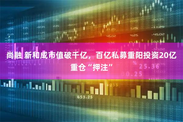 尚融 新和成市值破千亿，百亿私募重阳投资20亿重仓“押注”