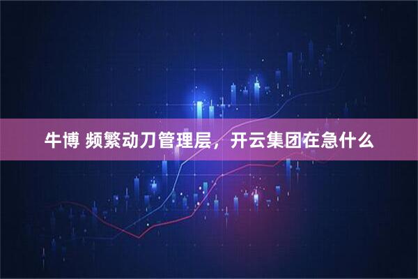 牛博 频繁动刀管理层，开云集团在急什么